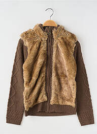 Gilet manches longues fermeture boutonnée sur le devant marron MAYORAL garcon