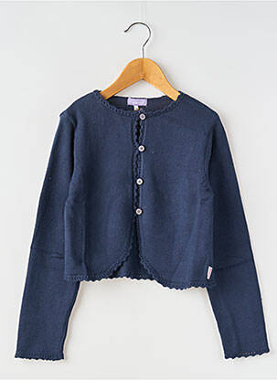 Boléro coupe droite bleu COUDEMAIL fille
