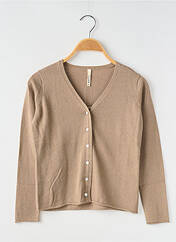 Gilet manches longues beige CLUB pour enfant seconde vue