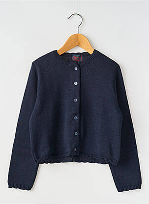 Gilet manches longues bleu COUDEMAIL pour fille