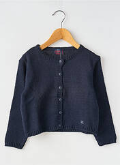 Gilet manches longues bleu COUDEMAIL pour fille seconde vue