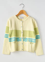 Gilet manches longues vert BERLINGOT pour fille seconde vue