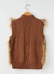 Gilet sans manche marron MAYORAL pour fille seconde vue
