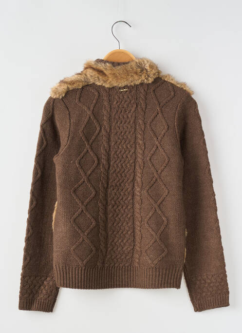 Gilet manches longues fermeture boutonnée sur le devant marron MAYORAL garcon