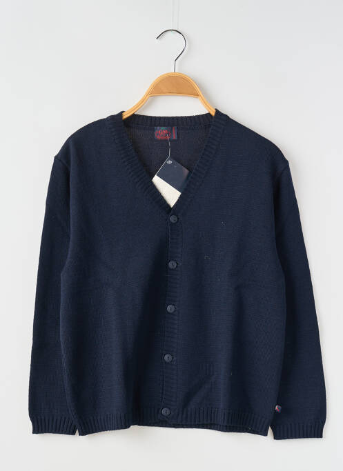 Gilet manches longues bleu COUDEMAIL pour garçon