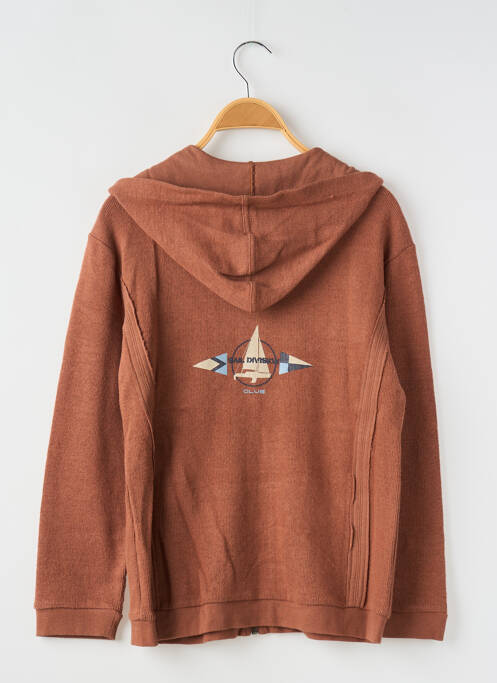 Gilet manches longues marron COUDEMAIL pour garçon