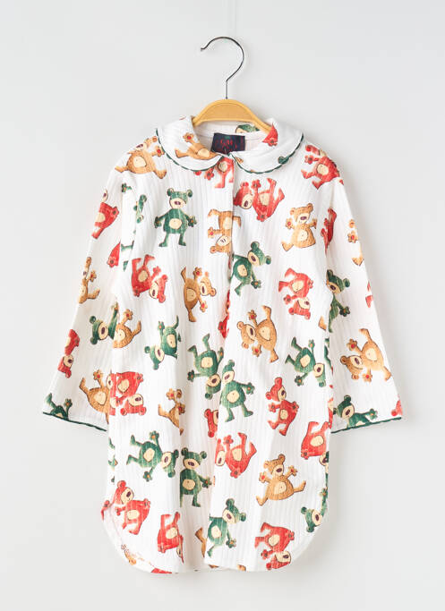 Chemise de nuit blanc COUDEMAIL pour fille