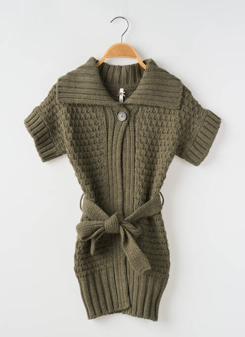 Gilet manches courtes vert MAYORAL pour fille