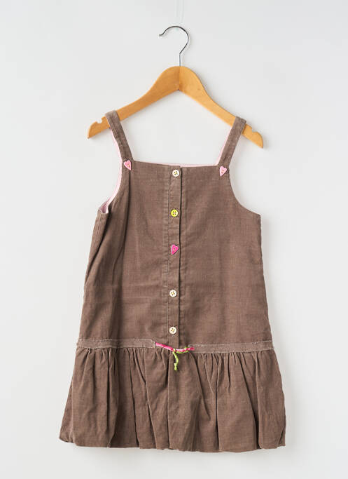 Robe mi-longue marron LAPIN BLEU pour fille