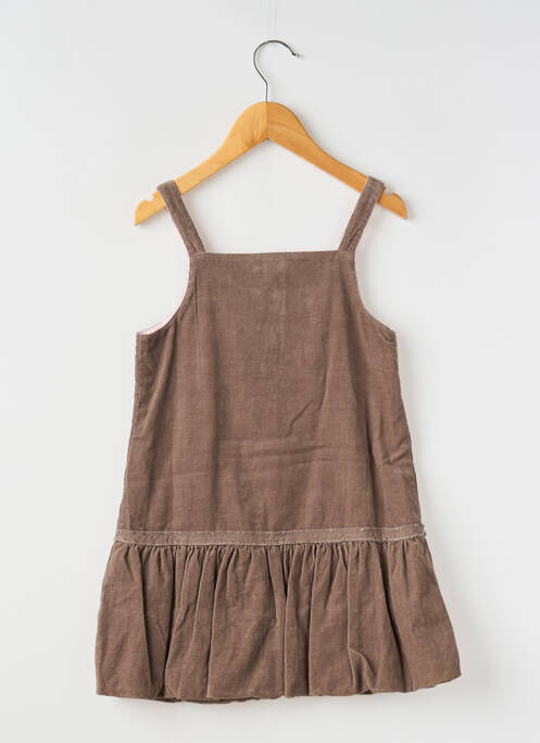 Robe mi-longue marron LAPIN BLEU pour fille