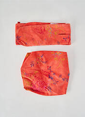 Bonnet orange LAPIN BLEU pour fille seconde vue