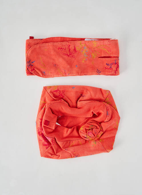 Bonnet orange LAPIN BLEU pour fille