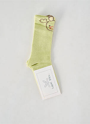 Chaussettes imprimé fantaisie vert LAPIN BLEU garçon