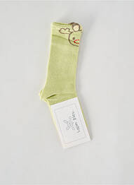 Chaussettes imprimé fantaisie vert LAPIN BLEU garcon