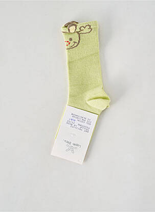 Chaussettes imprimé fantaisie vert LAPIN BLEU garçon