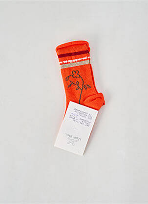 Chaussettes imprimé fantaisie orange LAPIN BLEU enfant