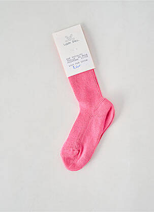 Chaussettes stretch rose LAPIN BLEU fille
