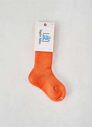 Chaussettes stretch orange LAPIN BLEU enfant