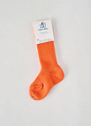 Chaussettes stretch orange LAPIN BLEU enfant