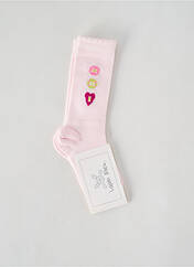 Chaussettes rose LAPIN BLEU pour fille seconde vue