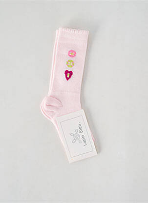 Chaussettes rose LAPIN BLEU pour fille