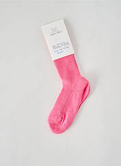 Chaussettes rose LAPIN BLEU pour fille seconde vue