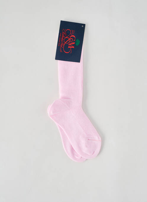 Chaussettes rose COUDEMAIL pour fille
