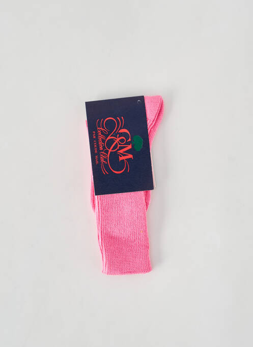 Chaussettes rose COUDEMAIL pour fille