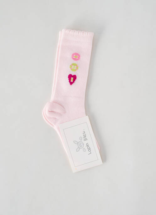 Chaussettes rose LAPIN BLEU pour fille