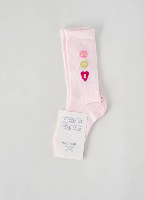 Chaussettes rose LAPIN BLEU pour fille