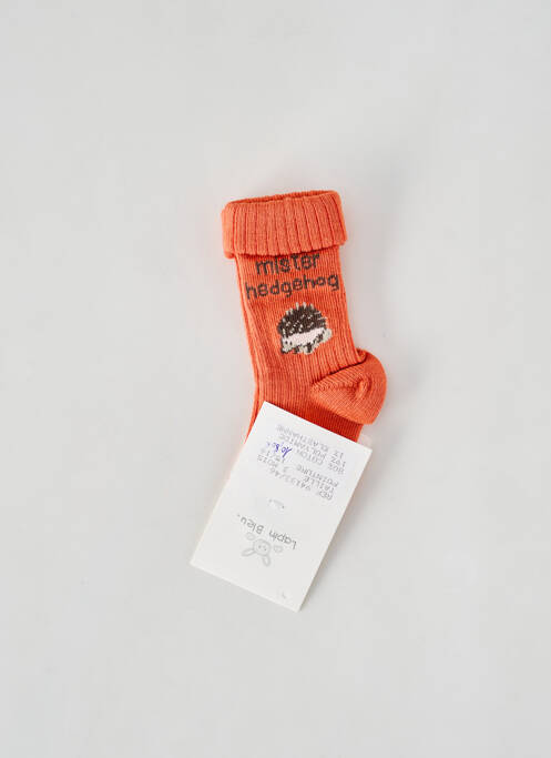 Chaussettes orange LAPIN BLEU pour garçon