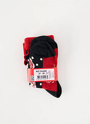 Chaussettes imprimé fantaisie noir BERTHE AUX GRANDS PIEDS enfant