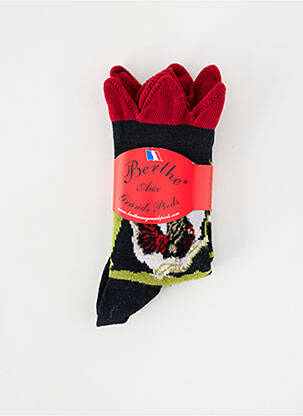 Chaussettes imprimé fantaisie noir BERTHE AUX GRANDS PIEDS fille