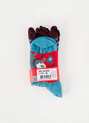 Chaussettes bleu BERTHE AUX GRANDS PIEDS pour fille seconde vue