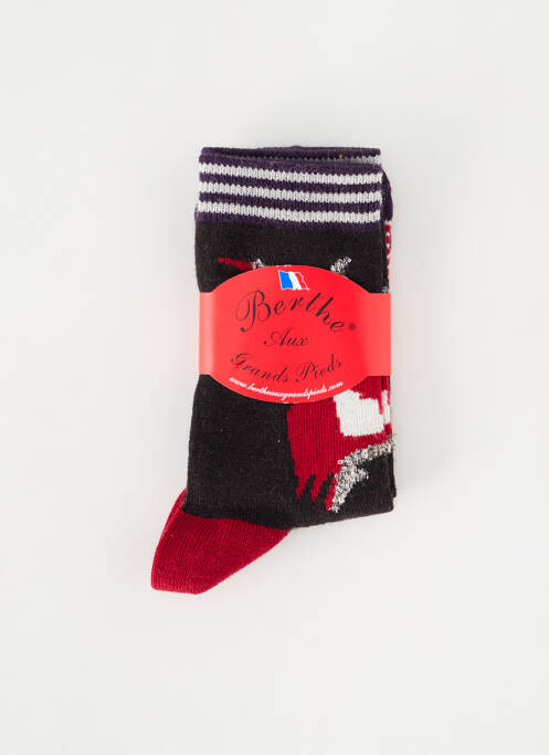 Chaussettes violet BERTHE AUX GRANDS PIEDS pour enfant