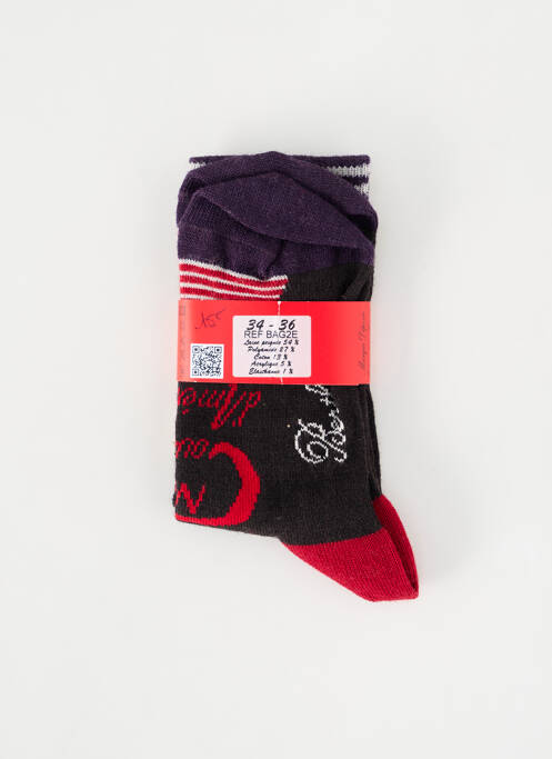 Chaussettes violet BERTHE AUX GRANDS PIEDS pour enfant