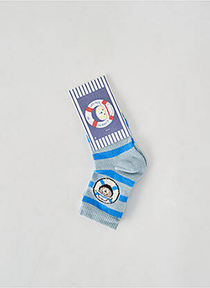 Chaussettes stretch bleu ELLE EST OU LA MER garcon