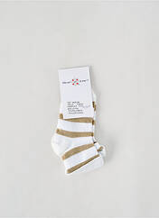 Chaussettes blanc ELLE EST OU LA MER pour enfant seconde vue