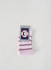Chaussettes violet ELLE EST OU LA MER pour fille seconde vue