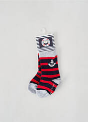 Chaussettes rouge ELLE EST OU LA MER pour garçon seconde vue