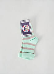 Chaussettes vert ELLE EST OU LA MER pour garçon seconde vue