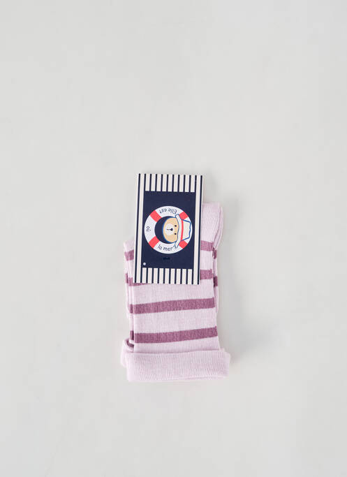 Chaussettes violet ELLE EST OU LA MER pour fille