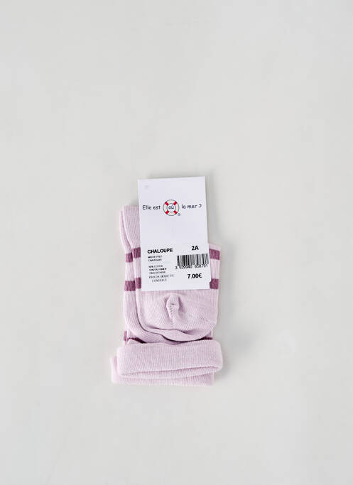 Chaussettes violet ELLE EST OU LA MER pour fille