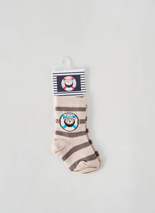 Chaussettes beige ELLE EST OU LA MER pour garçon