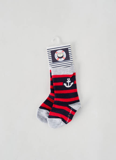 Chaussettes rouge ELLE EST OU LA MER pour garçon