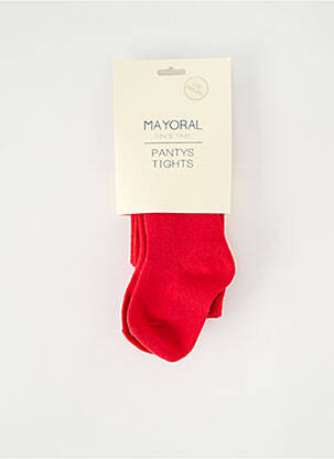 Collants stretch rouge MAYORAL fille