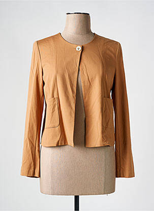 Gilet manches longues fermeture boutonnée sur le devant marron SURKANA femme