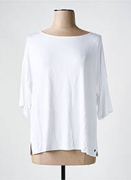 T-shirt coupe droite manches 3/4 blanc SURKANA femme