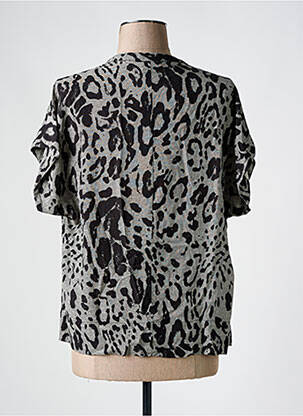 Blouse manches courtes manches courtes gris KAFFE femme
