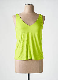Top coupe cintrée fines bretelles vert SURKANA femme